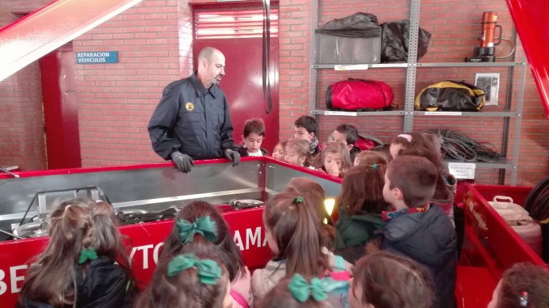 Visita al parque municipal de bomberos. Visita al parque municipal de bomberos.