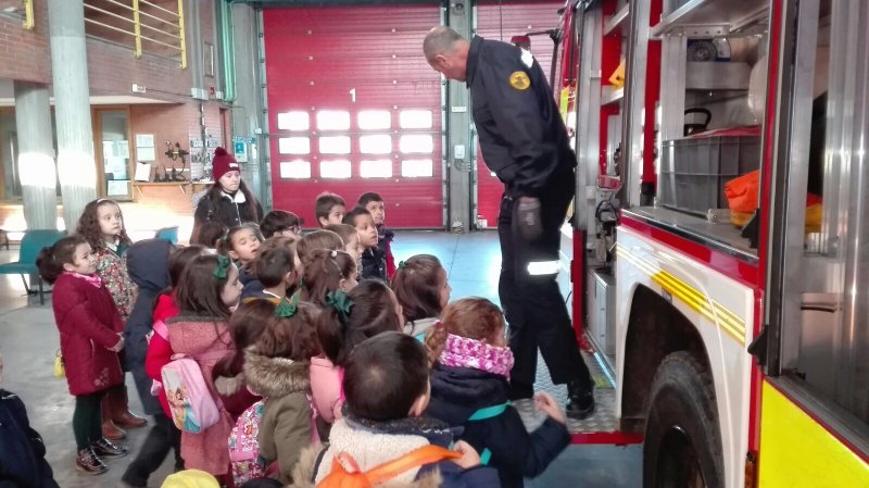 Visita al parque municipal de bomberos. Visita al parque municipal de bomberos.