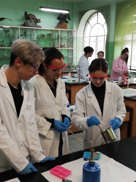 Alumnos de 2º de Bachillerato de Química comienzan las prácticas en el laboratorio. Alumnos de 2º de Bachillerato de Química comienzan las prácticas en el laboratorio.